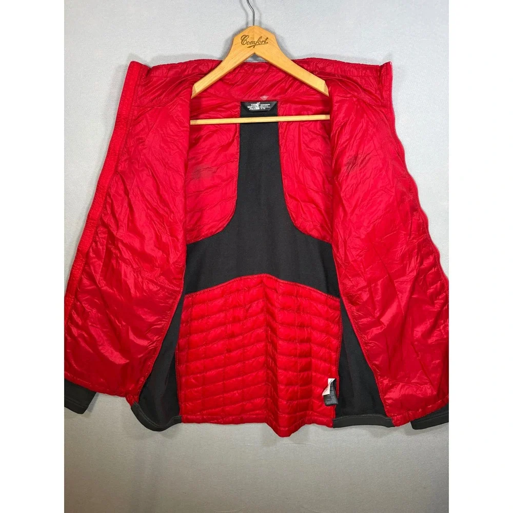 The North Face Thermoball Hybrid Jacket Mens XL Red Quilted Insulated Puffer